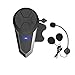 Kit Main Libre Moto, THOKWOK BT-S3 Intercom Moto 1000m Oreillette Bluetooth pour Casque Moto Ecouteur sans Fil