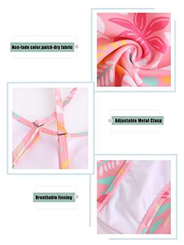 Image of Girls Two Piece Swimsuits Tankini Bathing Suit for Kids Hawaiian Swimwear Set 3-16 Years