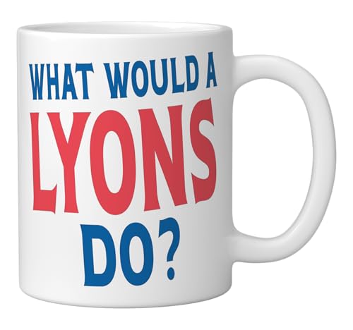 Taza de cerámica blanca Lyons 11 onzas miniatura 2