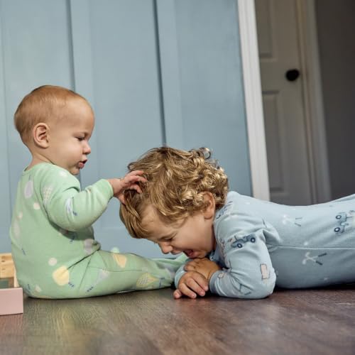 Image of Gerber Baby Boys 2-Pack Flame Resistant Fleece Footed Pajamas