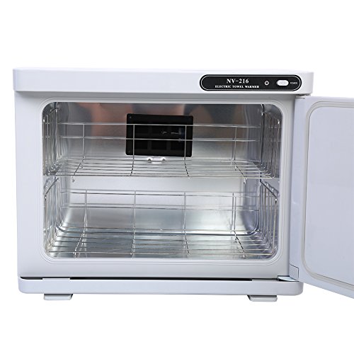 Foto von 23L UV Handtuchwärmer, Kompressenwärmer Handtuch Schran Sterilisator Sterilisationsmaschine mit Handtuchablage, für Friseursalon Kosmetikstudio Schönheitssalons