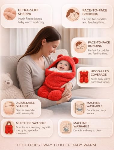 Image of BRANDONN Baby Blanket Newborn Carry Nest | Soft & Breathable Lounger for Newborn | Portable Bedding for Supervised Rest & Travel | Lightweight Infant (0-9 Months)