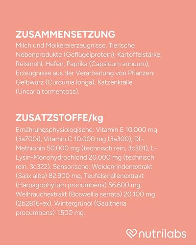 NutriLabs Dexboron® forte Hunde Kautabletten 50 STK. - Tabletten mit Teufelskralle für Hunde - Hunde Regenerationsmittel mit Weidenrinde, Weihrauchextrakt u.v.m. - Hunde Regenerationsmittel