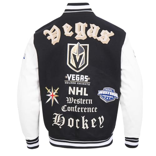 Image of Pro Standard Mens NHL Old English Varsity Jacket