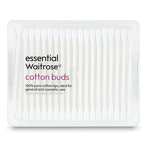 Bastoncillos de algodón de Pure Essential Waitrose 200 por paquete