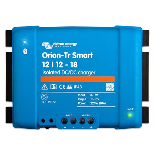 Victron Energy Orion-TR Smart 12/12-Volt 18 A 220 W CC-CC Chargeur Isolé (Bluetooth)