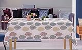  De\'Carpet Mantel Hule Estampado Rectangular Redondo Hojas (140x140cm)