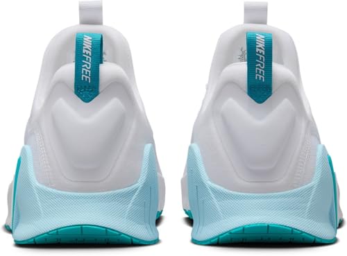 Image of Nike Free Metcon 6 Women's Workout Shoes (FJ7126-107, White /Glacier Blue /Dusty Cactus) Size 6.5