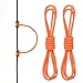 PATIKIL アーチェリー D ループロープ 2 フィート 2 パック ボウ D ループ ストリング リリース マテリアル ノック ワイヤー ノッキング ループ バックル リング コンパウンド ボウストリング用 オレンジ