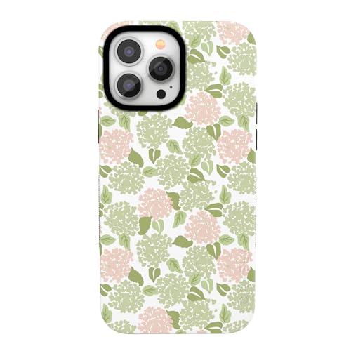 Casely iPhone 13 Pro Case | Hydrangea Haze | Floral Garden | Bold Protective Design | Compatible with MagSafe