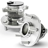 Pair 512347 Rear Wheel Bearing Hub Assembly Compatible with Mazda 3 2004-2013, for Mazda 5 2006-2017 (Not Include 2011), 5 Lugs w/ABS
