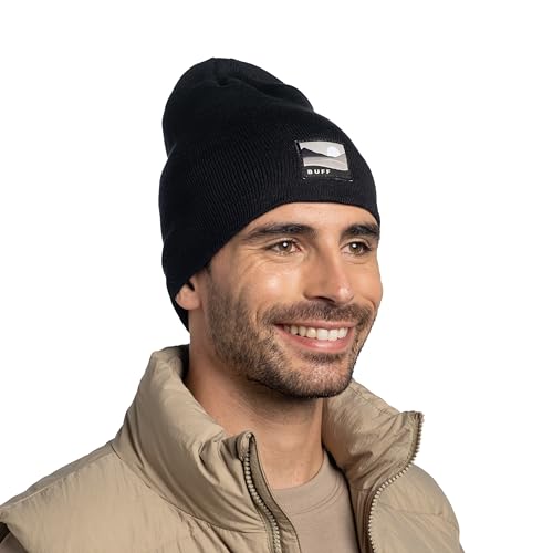 Hat Knitted Buff mixte noir en taille unique pour l'hiver - 4