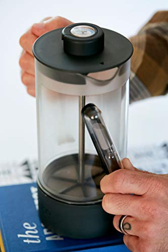 Rite Press Essential Plus, French Press Coffee Maker, Integrated Thermometer, Built In Hourglass Timer, And Easy-Clean Bottom For No Mess Clean Up, 1 L Or 34 Oz (8 Cups) #TOP3