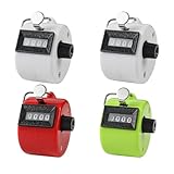 OAAO Contatore Manuale in Metallo da 4 Pezzi, Design Meccanico A Quattro Cifre, Comodo Fun...