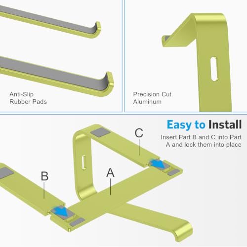 Image of OMOTON Laptop Stand, Detachable Mount for MacBook Air /Pro Dell HP Citron