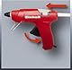 Einhell Heißklebepistole TC-GG 30 (mechanischer Vorschub, Sichtfenster, Aufstellbügel, inkl. Standard-, Flach-, Verlängerungsdüse, 3 Klebestifte)