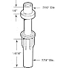 Prime-Line N 6701 Pivot y Guía para Puertas Plegables, Nylon (Paquete de 2) miniatura 3