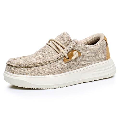 Blikcon Boys Girls Slip-On Casual Boat Shoes Light-Weight Lace Up Loafers(Toddler/Little Kid/Big Kid)2