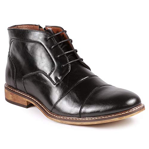 Metrocharm MC147 Men's Cap Toe Formal Dress Casual Oxford Ankle Boot