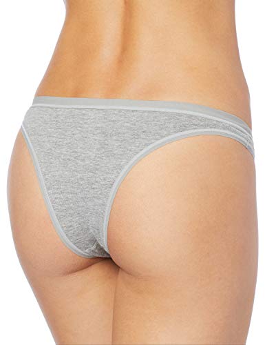 Loba Básica Algodão, Calcinha Feminino, Grafite, P