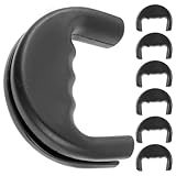 Generisch 6 Stück Hundeleinen Griff aus Gummi Schützt die Hand und Ermöglicht Einfache Kontrolle Beim Joggen mit Hund und Haustier in Schwarz