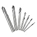 KKmoon 7pcs M42 HSS High Speed Steel Cobalt Spotting Drill Bits Set Round Shank 90 Degree Drilling Chamfering Tool