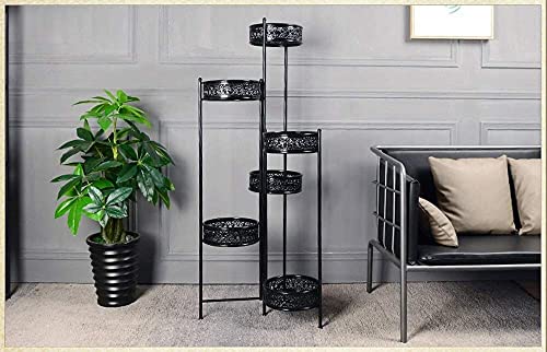 Tabouret à double usage et étagère de fleurs pliable pour intérieur gain de place