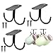 3 Pcs Porta Tazze a Parete, Caffè Porta Tazze, Porta Tazze Ganci, Porta Tazze Mensola per Riporre Tazze Bicchieri di Vino Utensili da Cucina Cravatte Cinture E Sciarpe Utensili da Cucina(Nero)