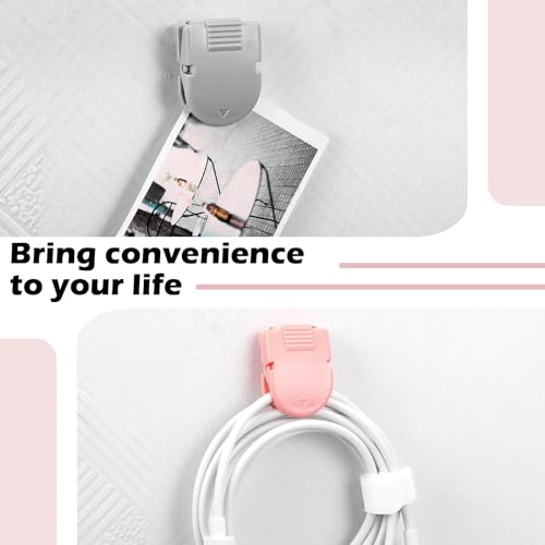 Image of Feifeiya 50 Pcs Cubicle Clips for Fabric Panels,Morandi Color | Office Partition Wall Clips, 40-sheet Capacity for Notes Photos Memos, Metal Spring, Fits Cubicle Fabric Accessories