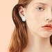 LAXPICOL Fashion Flower Clip On Earrings For Women Cute Lovely Acrylic white Flower Earrings No piercing Earrings