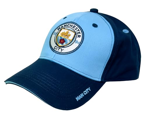 Gorra del Manchester City, Gorra Ajustable con Cierre a presión, 1 Funda sin Logotipo, Talla única