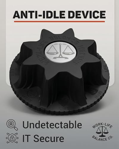 Image of Mechanical Mouse Jiggler - No USB, Undetectable Cordless Wireless Device, No Software | Randomized Mouse Mover Keeps PC Laptop Computer Awake, Silent Compact Automatic Wiggler for Remote Work | No Software, Automatic, Wireless, AA Battery 12-18 Months, Keeps PC Laptop Awake, Randomized Movement, Remote Work Wiggler