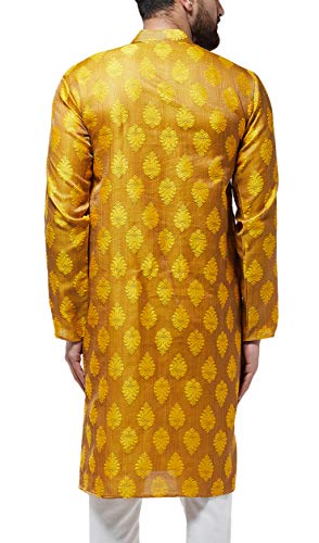 Sojanya (Since 1958 Men'S Jacquard Silk Only Long Kurta2