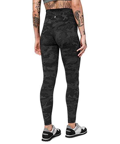 Lululemon Align Stretchy Full Length Yoga Pants - Women’s Workout Leggings, High-Waisted Design, Breathable, Sculpted Fit, 28 Inch Inseam, Incognito Camo Multi Grey, 6