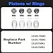 2.7 3RZ-FE Engine Crankshaft Con-Rods Pistons Bearings Kit Fit for Toyota Tacoma 4Runner T100 2.7L 1995-2004 OE13411-75901 13201-79205 13103-75041 11701-75022-01