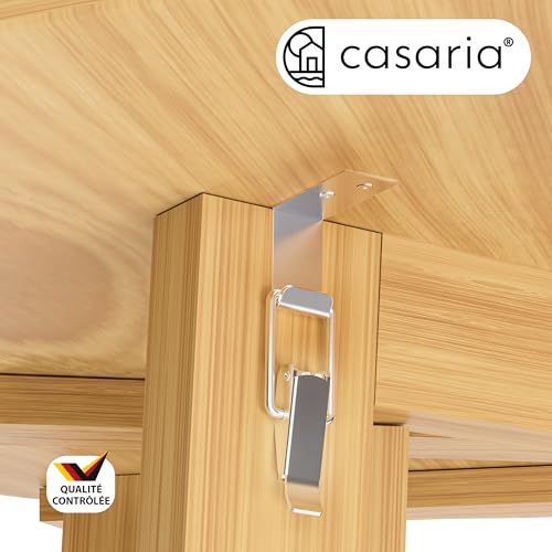 Table Haute Ronde Pliable Bois 78 cm, 80 kg Casaria