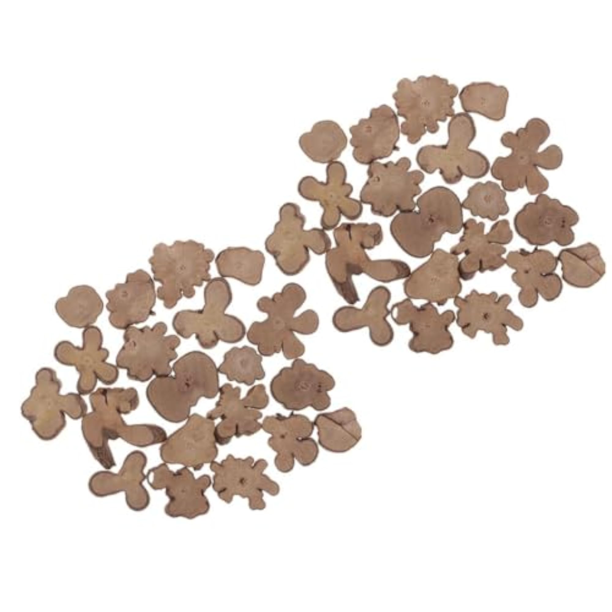 40 Pieces Irregular Natural Tree Wood Slices for Decor