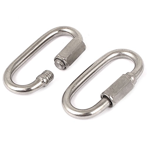 Aexit 5mm Thickness Tool Sets 304 Stainless Steel Quick Links Carabiners 1000 Volt Tool Sets 2 Pcs
