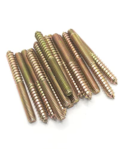 Image of Hanger Bolt M8x80 Double Headed Bolt Self-Tapping Screw for Furniture 15Pcs