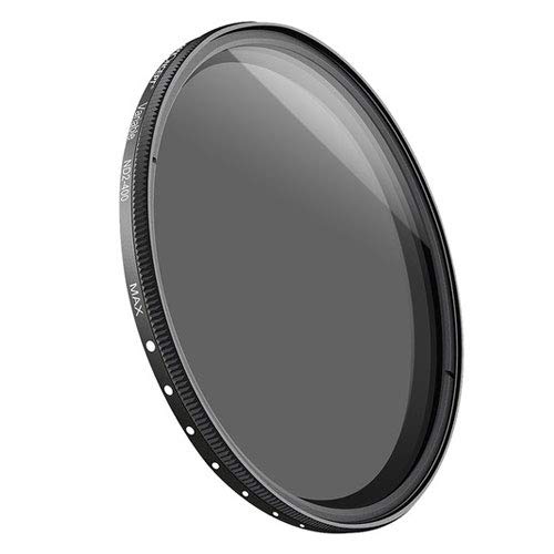 Filtro variável Fader ND2-400 da K&F Concept 49 mm para Canon EF 50 mm f/1.8 STM e lente de 15-45 mm