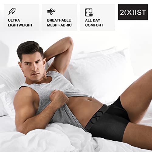 2(X)Ist Mens Underwear Boxer Briefs For Men Pack, Breathable Comfortable Mens Boxers Underwear With Stretch 4 Pack #TOP2