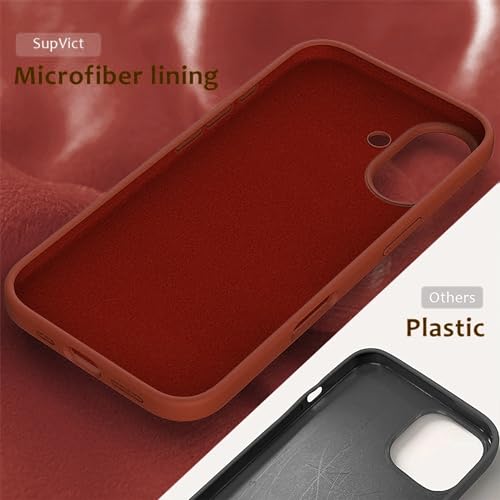 Image of ArmourPro Silicone Back Case for iPhone 16, Soft-Touch Case | Brown