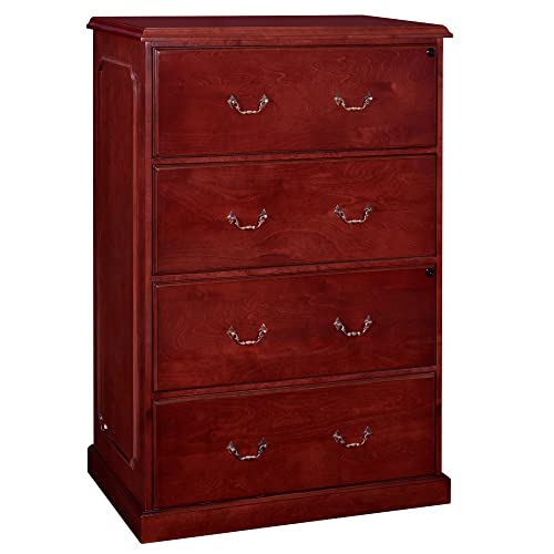 Regency Lateral File Prestige 4 Drawer 35.5" Mahogany #TOP25