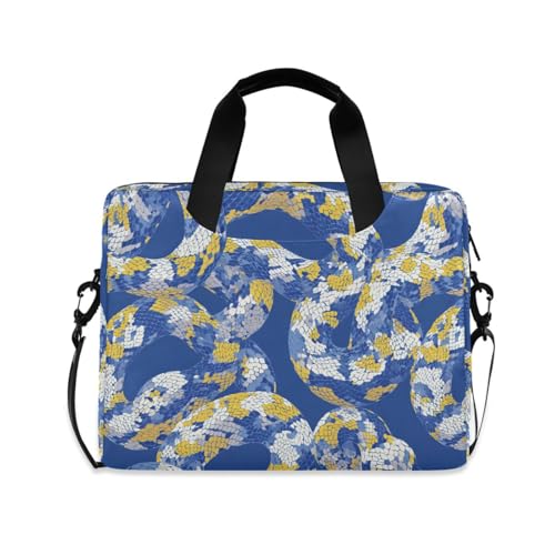 Maletín para Laptop 15.6" Azul con Estampado y Asa