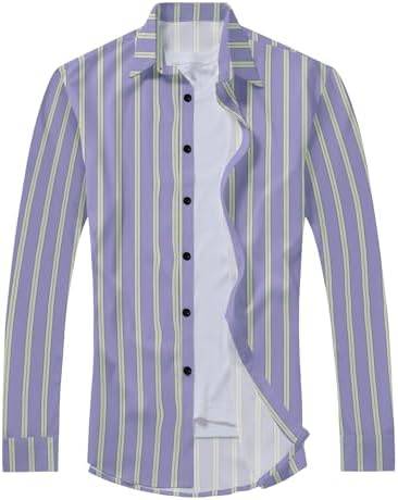 （04:30時点） [CEEN] メンズ シャツ 長袖 ストライプ カジュアル オックスフォード 薄い オールシーズン対応 ワイシャツ 春夏秋服 ボタンダウンク シンプル オシャレ トップス