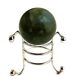 eshoppee 45 mm 100% Original Labradorite Stone Ball with Stand (Labradorite)