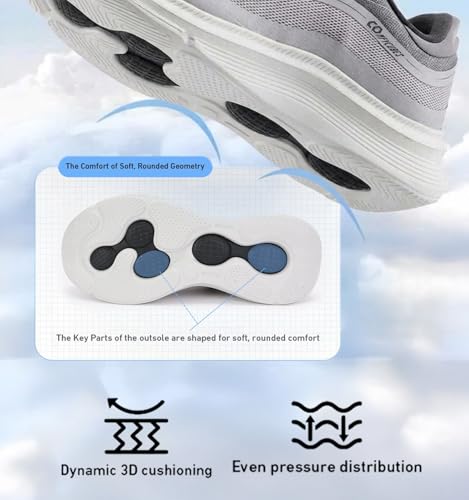 Image of XTEP Comfy Cubes Men's Running Shoes | Memory Foam Arch Support Sneakers | Lightweight Breathable Mesh Sports Shoes
