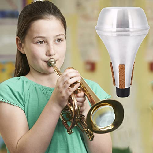 Silenciador de Silenciador de Corneta, Tiras de Corcho Musicales de Latón de Aleación de Aluminio para Práctica de Silenciamiento Recto