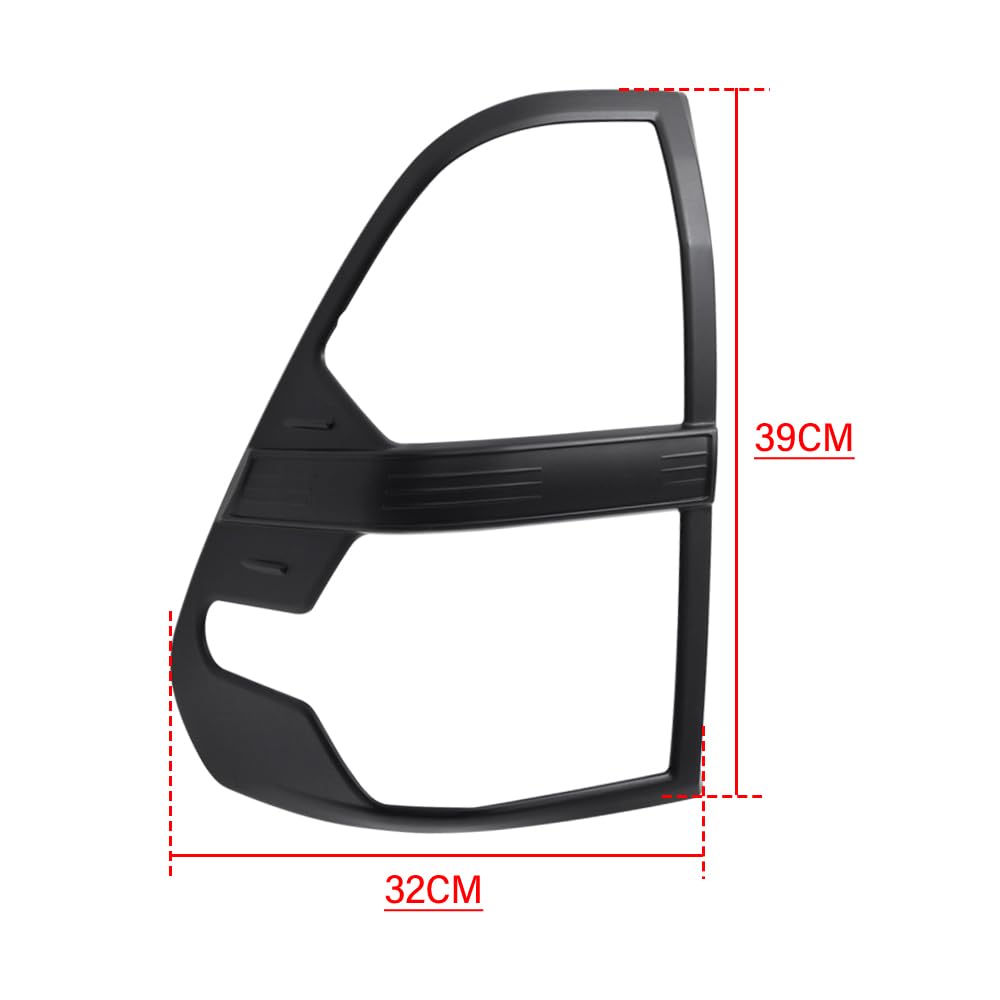 Copertura per retroilluminazione per Toyota Hilux 2015-2020 e 2021-2024 Modello base Hilux AN110 AN120 AN130 Invincible Revo Rocco ABS Contorno luminoso