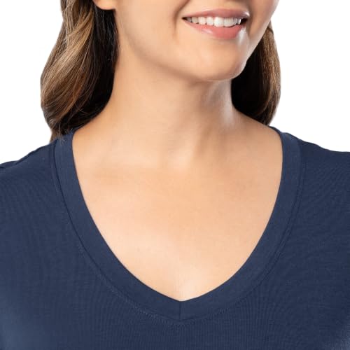 Image of Fruit of the Loom womens Short Sleeve Tee and Pant 2 Piece Sleep Set